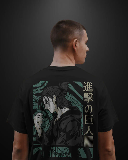 Attack on Titan Eren Yeager Oversized T-Shirt - APXKrew