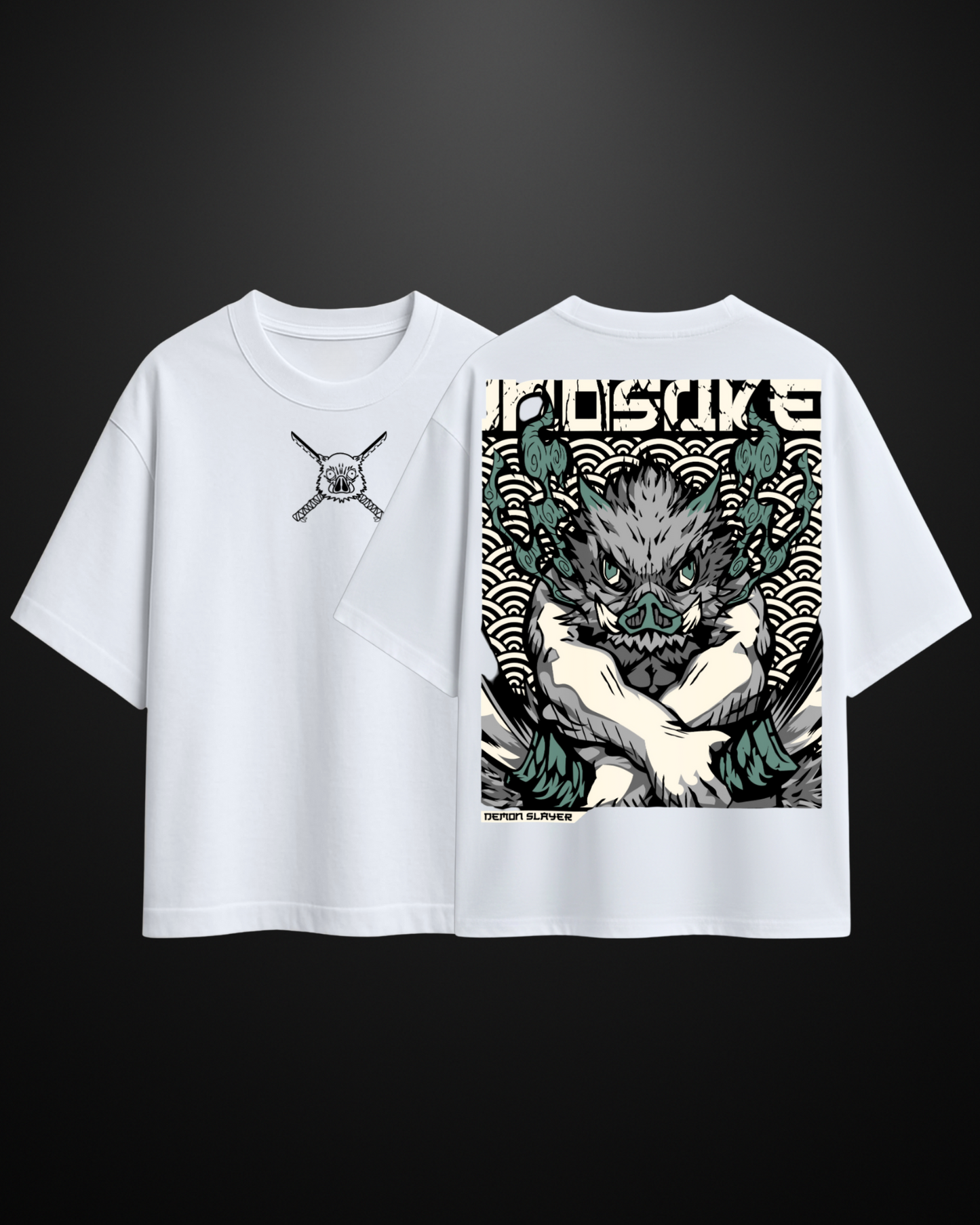 Demon Slayer Inosuke Oversized T-Shirt Drop 2 APXKrew