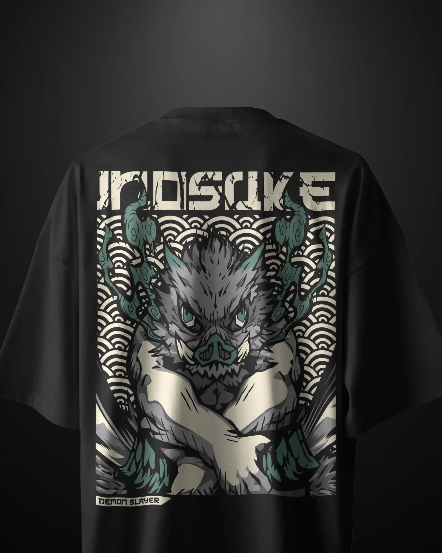 Demon Slayer Inosuke Oversized T-Shirt Drop 2 APXKrew