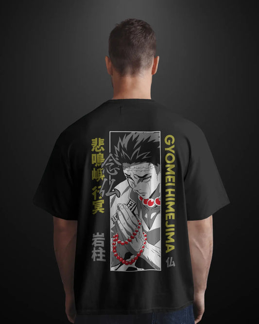 Demon Slayer Stone Hashira Oversized T-Shirt Drop 1 - APXKrew