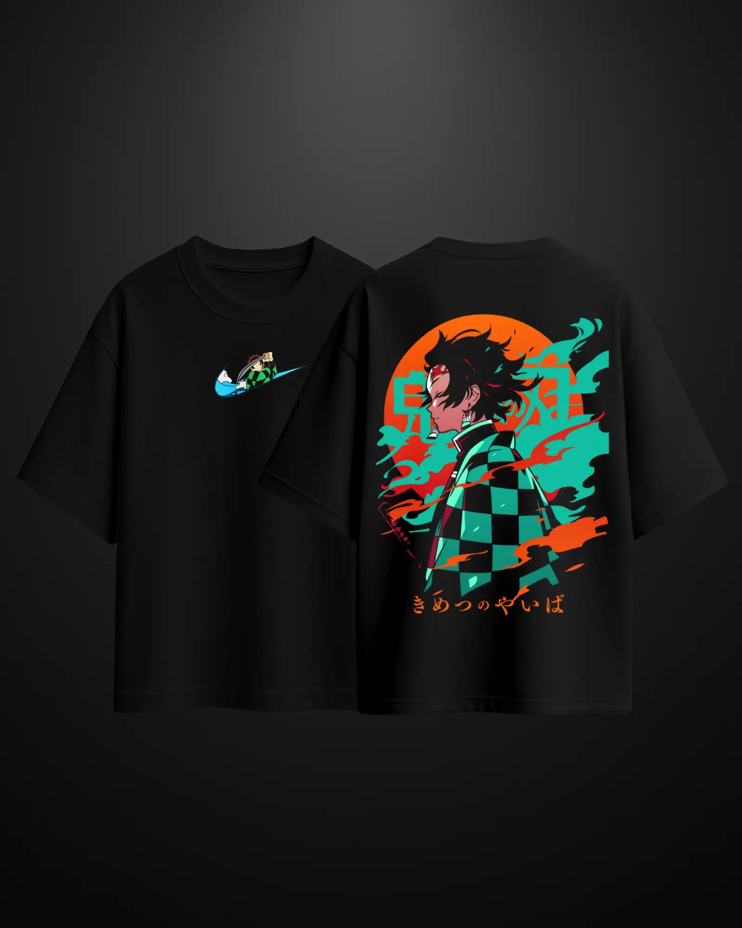 Demon Slayer Tanjiro Oversized T-Shirt Drop 1 - APXKrew