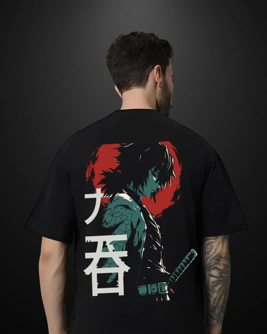 Demon Slayer Water Hashira Oversized T-Shirt Drop 2 - APXKrew