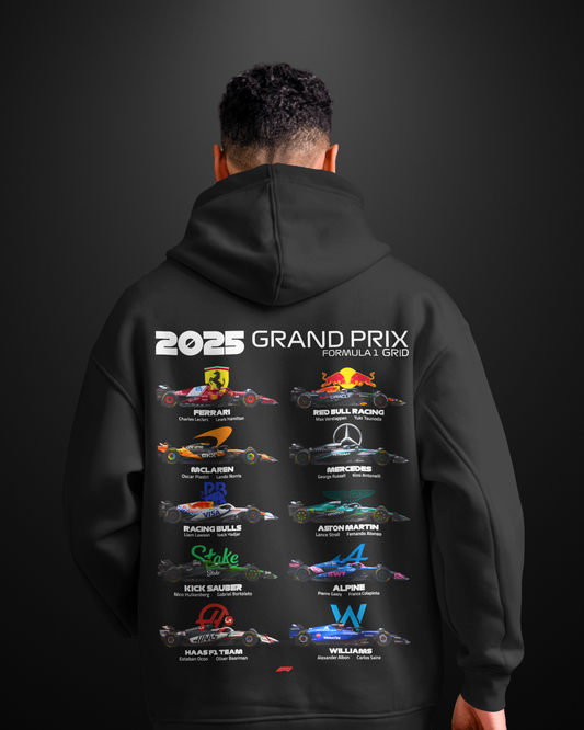 Formula 1 2025 Grand Prix Grid Hoodie - APXKrew
