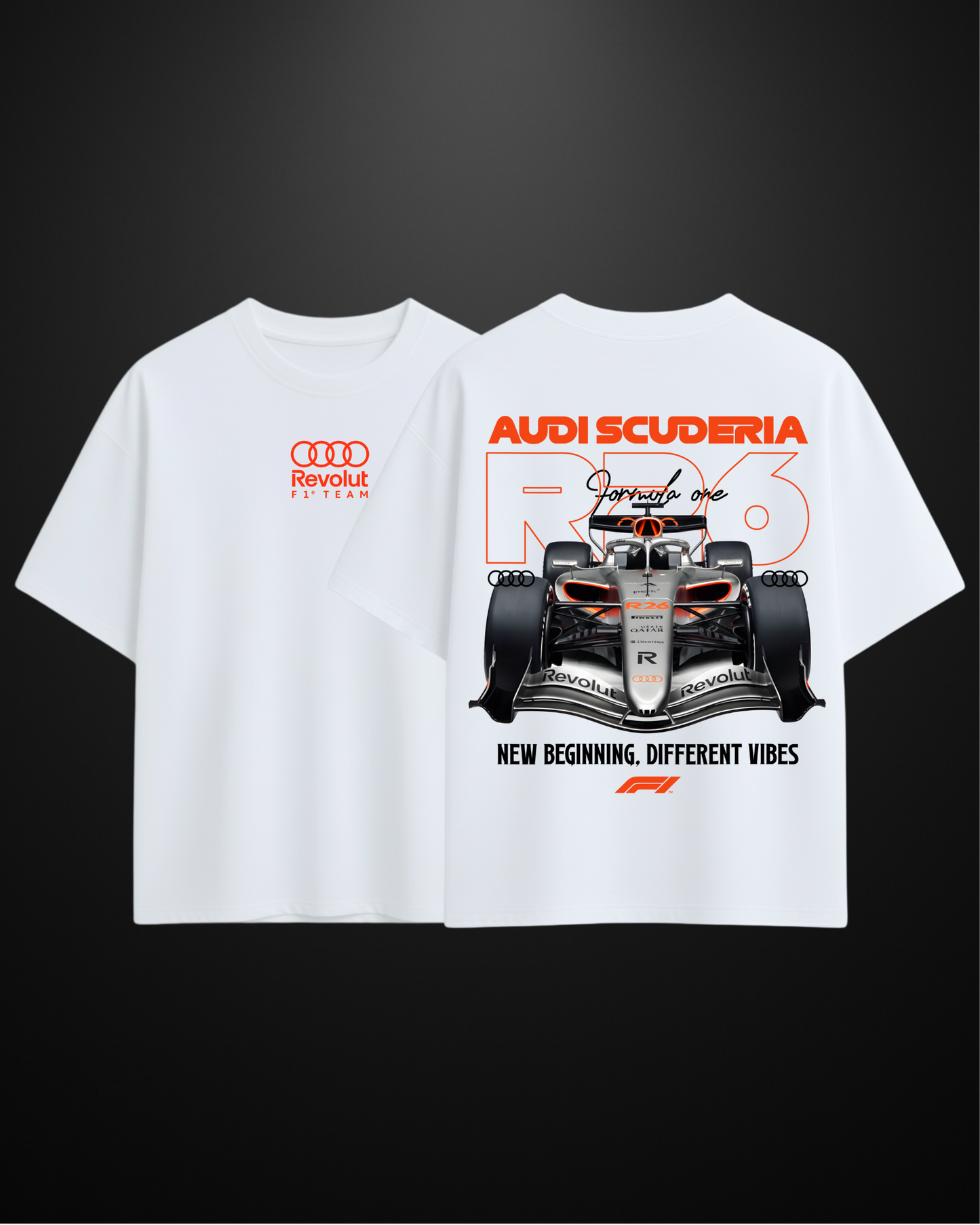 Formula 1 Audi R-26 Oversized T-Shirt Drop 1 - APXKrew