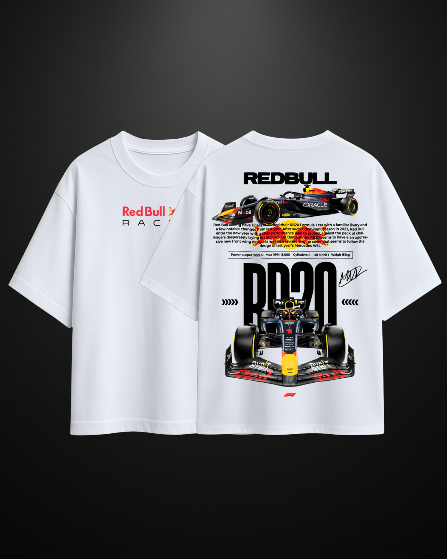 Formula 1 Red Bull Oversized T-Shirt APXKrew