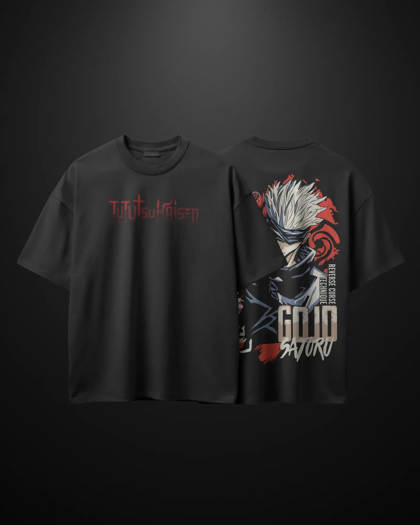 Jujutsu Kaisen Gojo Satoru Oversized T-Shirt Drop 1 - APXKrew