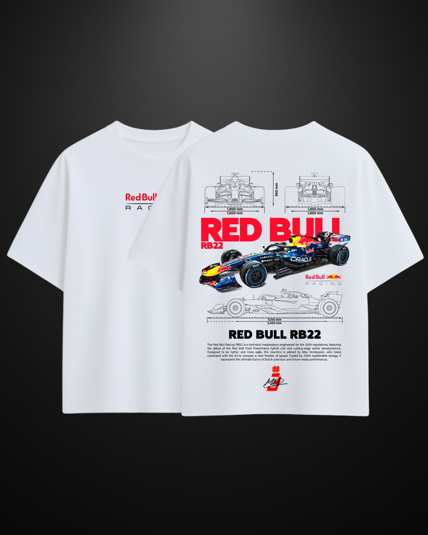 Formula 1 Red Bull RB22 Oversized T-Shirt