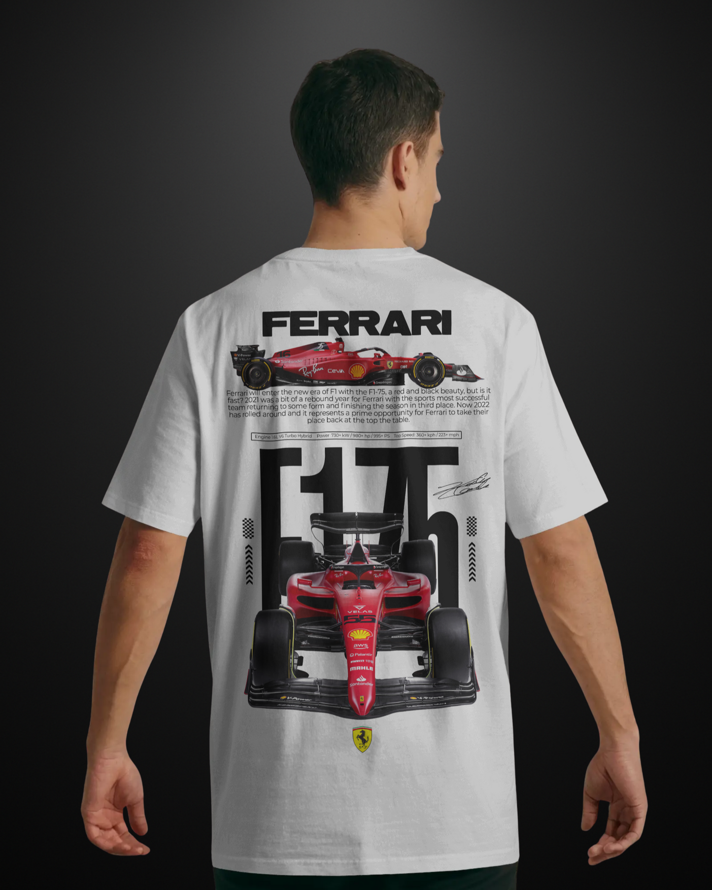 Formula 1 Ferrari Oversized T-Shirt APXKrew