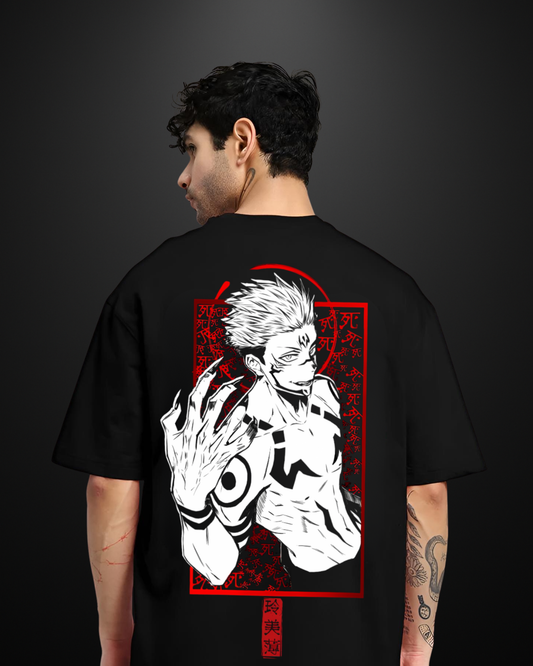Jujutsu Kaisen Sukuna Oversized T-Shirt Drop 1 - APXKrew