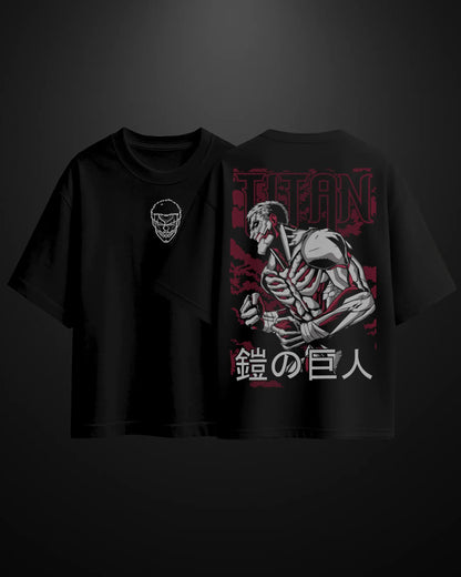 Attack on Titan Armored Titan Oversized T-Shirt - APXKrew