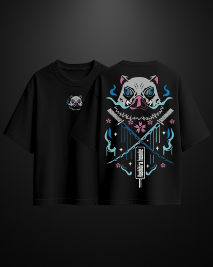 Demon Slayer Inosuke Oversized T-Shirt Drop 1 APXKrew