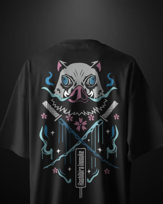 Demon Slayer Inosuke Oversized T-Shirt Drop 1 APXKrew