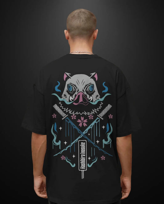 Demon Slayer Inosuke Oversized T-Shirt Drop 1 APXKrew
