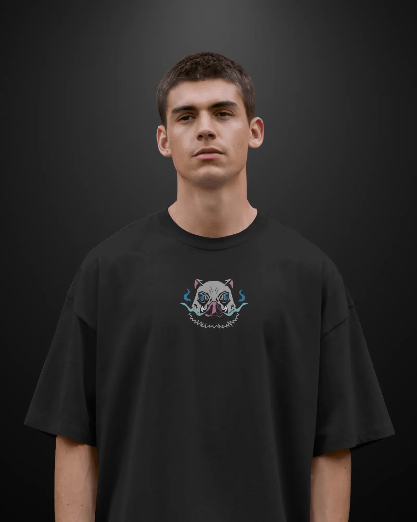Demon Slayer Inosuke Oversized T-Shirt Drop 1 APXKrew