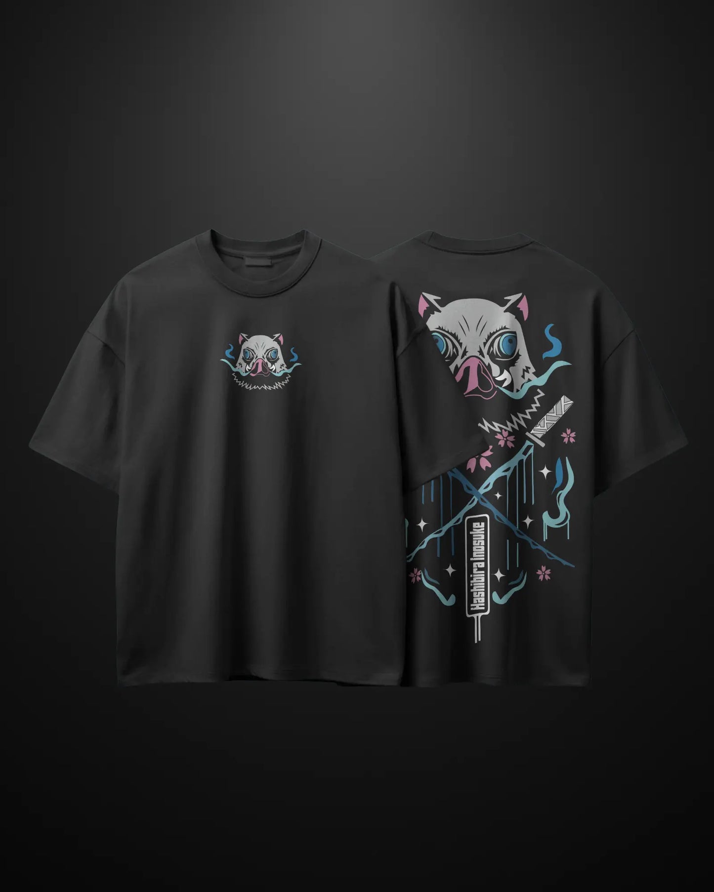 Demon Slayer Inosuke Oversized T-Shirt Drop 1 APXKrew