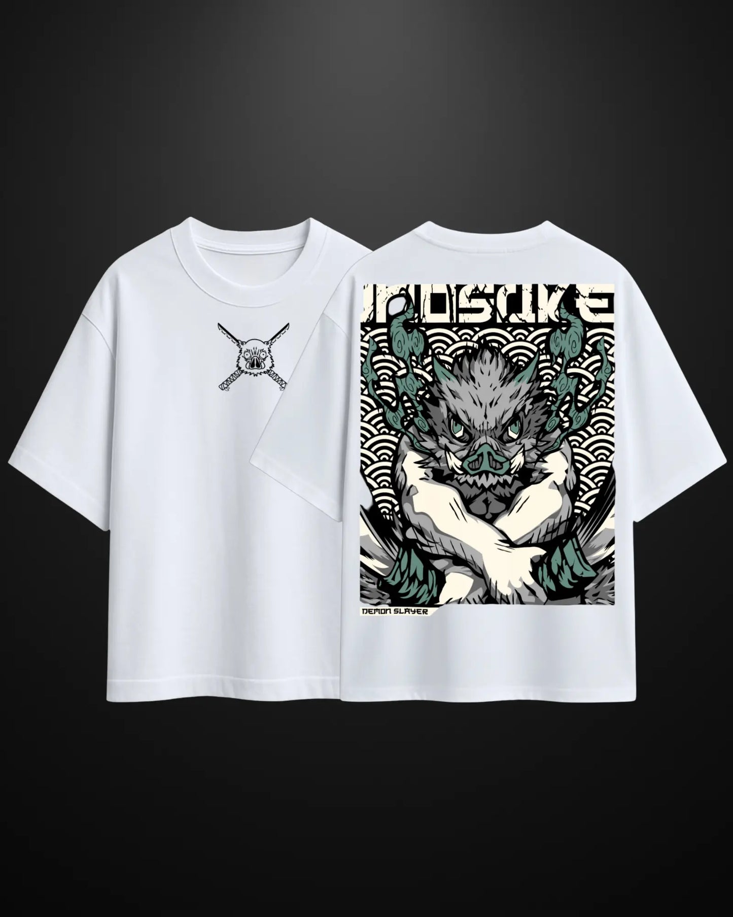 Demon Slayer Inosuke Oversized T-Shirt Drop 2 - APXKrew