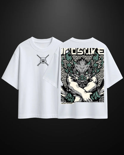 Demon Slayer Inosuke Oversized T-Shirt Drop 2 - APXKrew