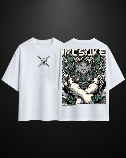 Demon Slayer Inosuke Oversized T-Shirt Drop 2 APXKrew