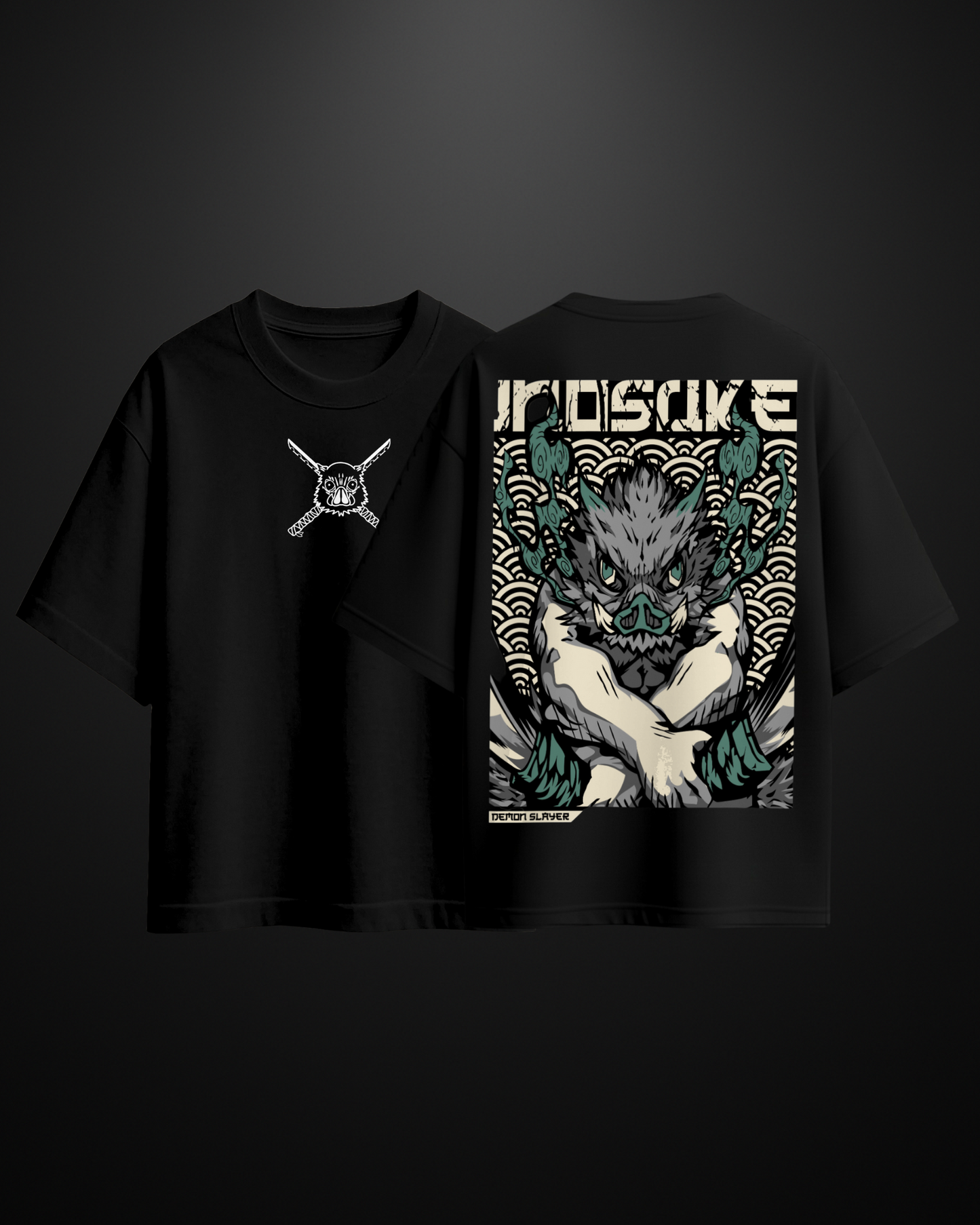 Demon Slayer Inosuke Oversized T-Shirt Drop 2 APXKrew