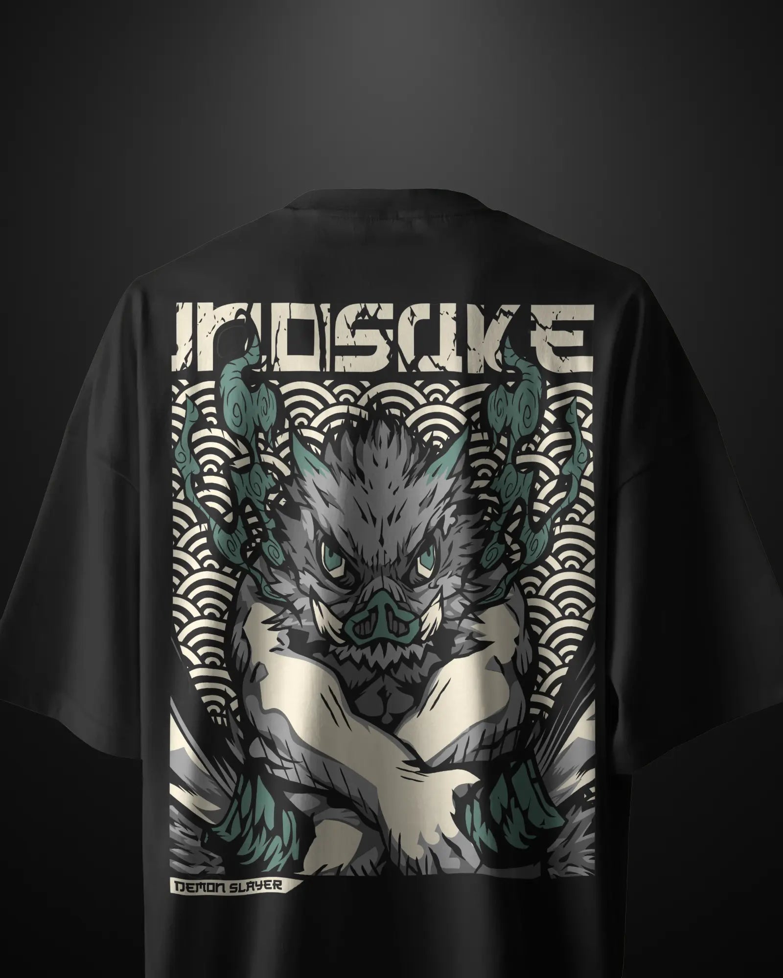 Demon Slayer Inosuke Oversized T-Shirt Drop 2 APXKrew