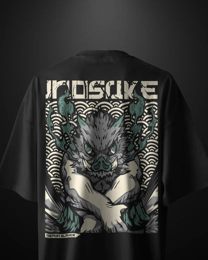 Demon Slayer Inosuke Oversized T-Shirt Drop 2 APXKrew