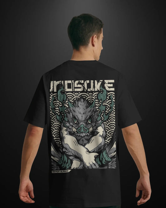 Demon Slayer Inosuke Oversized T-Shirt Drop 2 APXKrew
