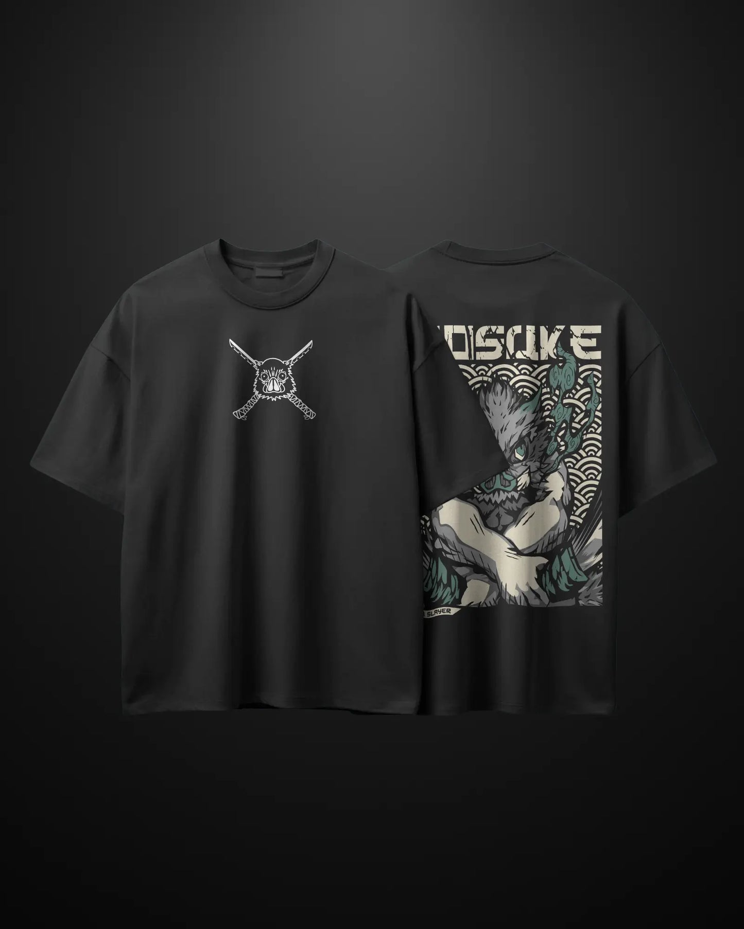 Demon Slayer Inosuke Oversized T-Shirt Drop 2 APXKrew