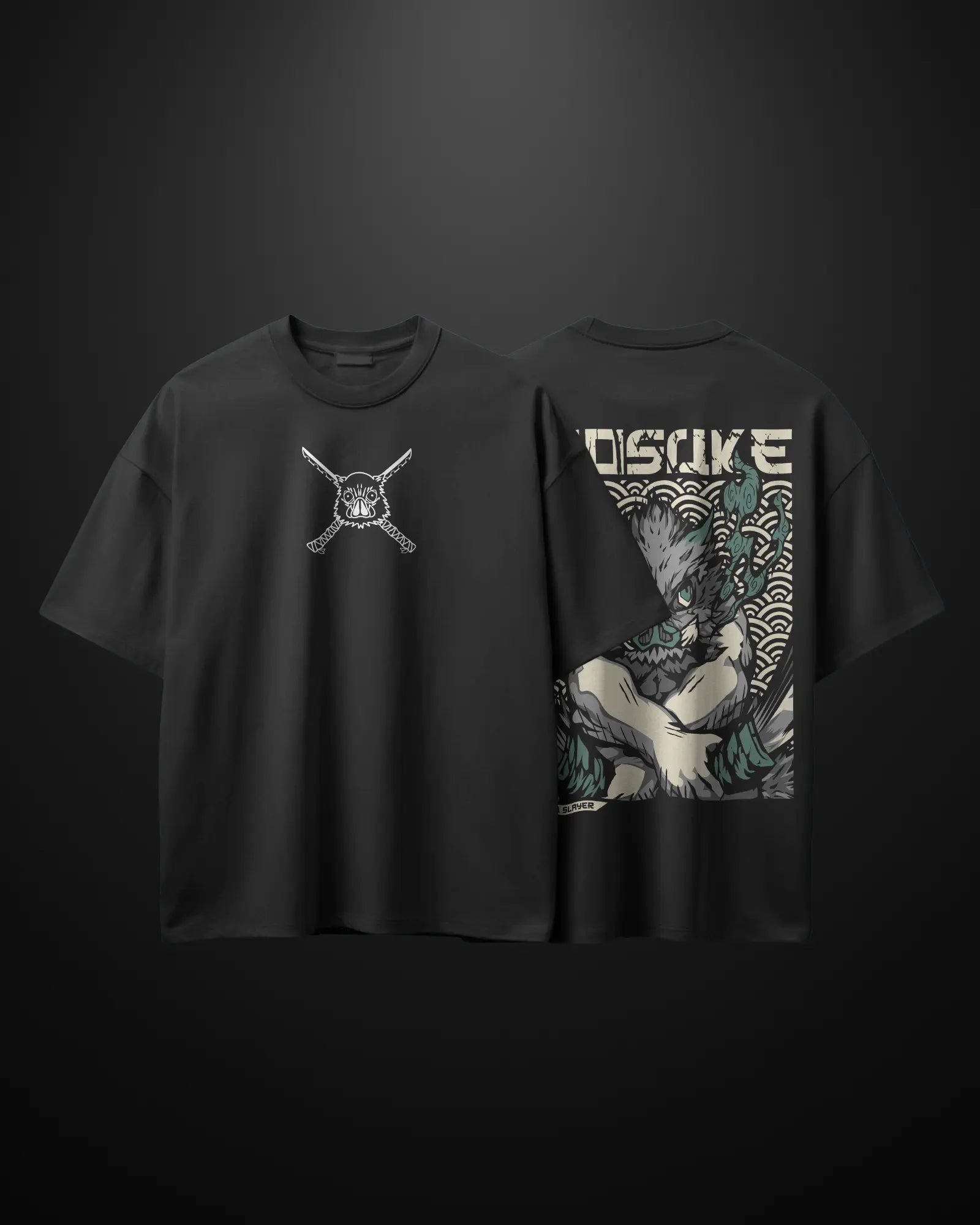 Demon Slayer Inosuke Oversized T-Shirt Drop 2 APXKrew