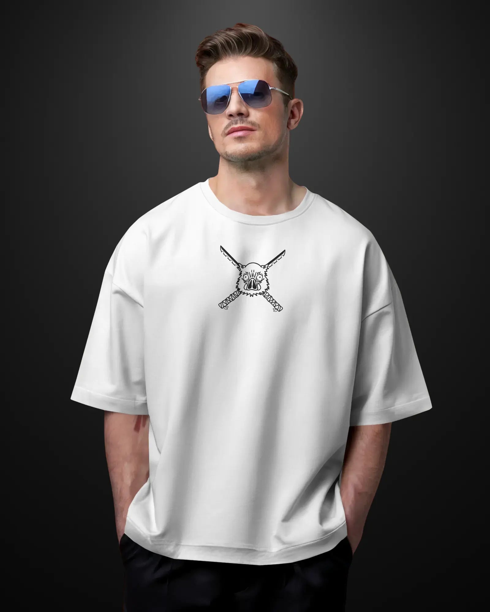 Demon Slayer Inosuke Oversized T-Shirt Drop 2 APXKrew