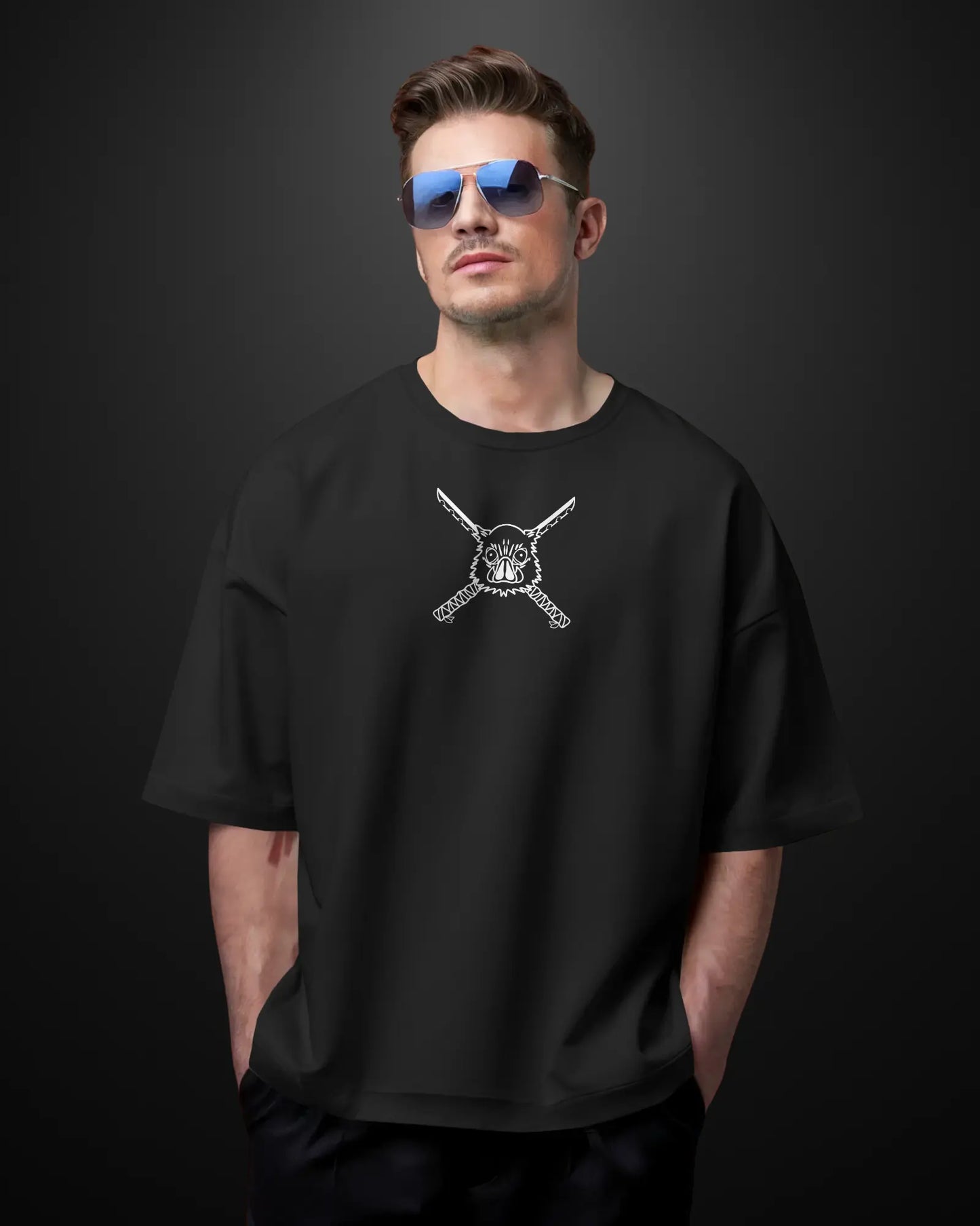 Demon Slayer Inosuke Oversized T-Shirt Drop 2 - APXKrew