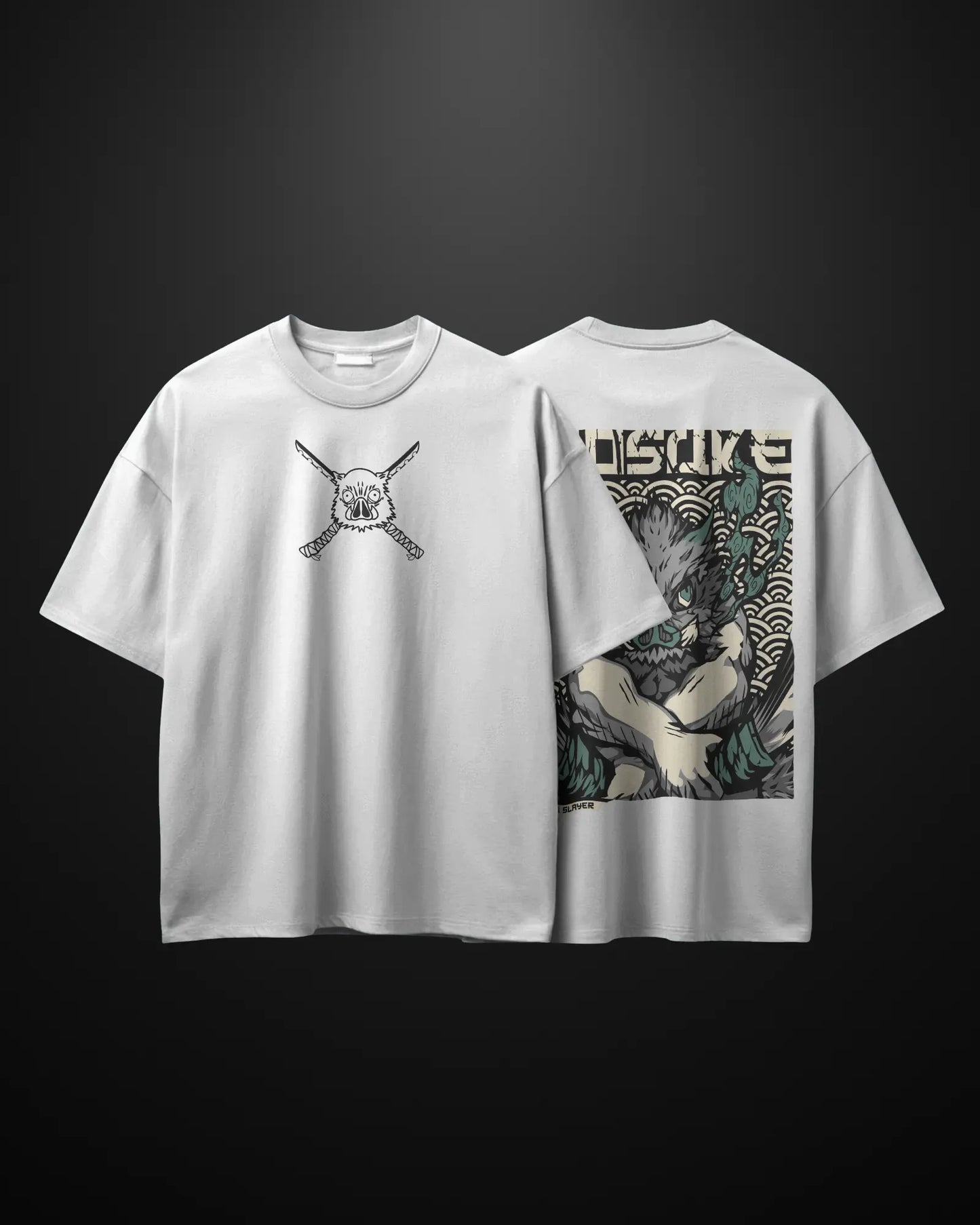 Demon Slayer Inosuke Oversized T-Shirt Drop 2 - APXKrew