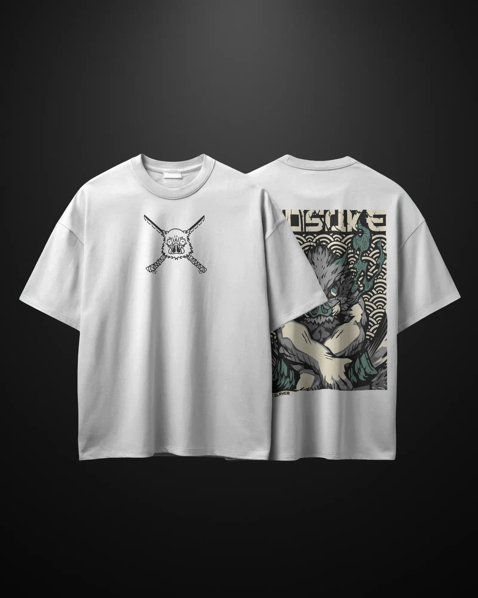 Demon Slayer Inosuke Oversized T-Shirt Drop 2 - APXKrew