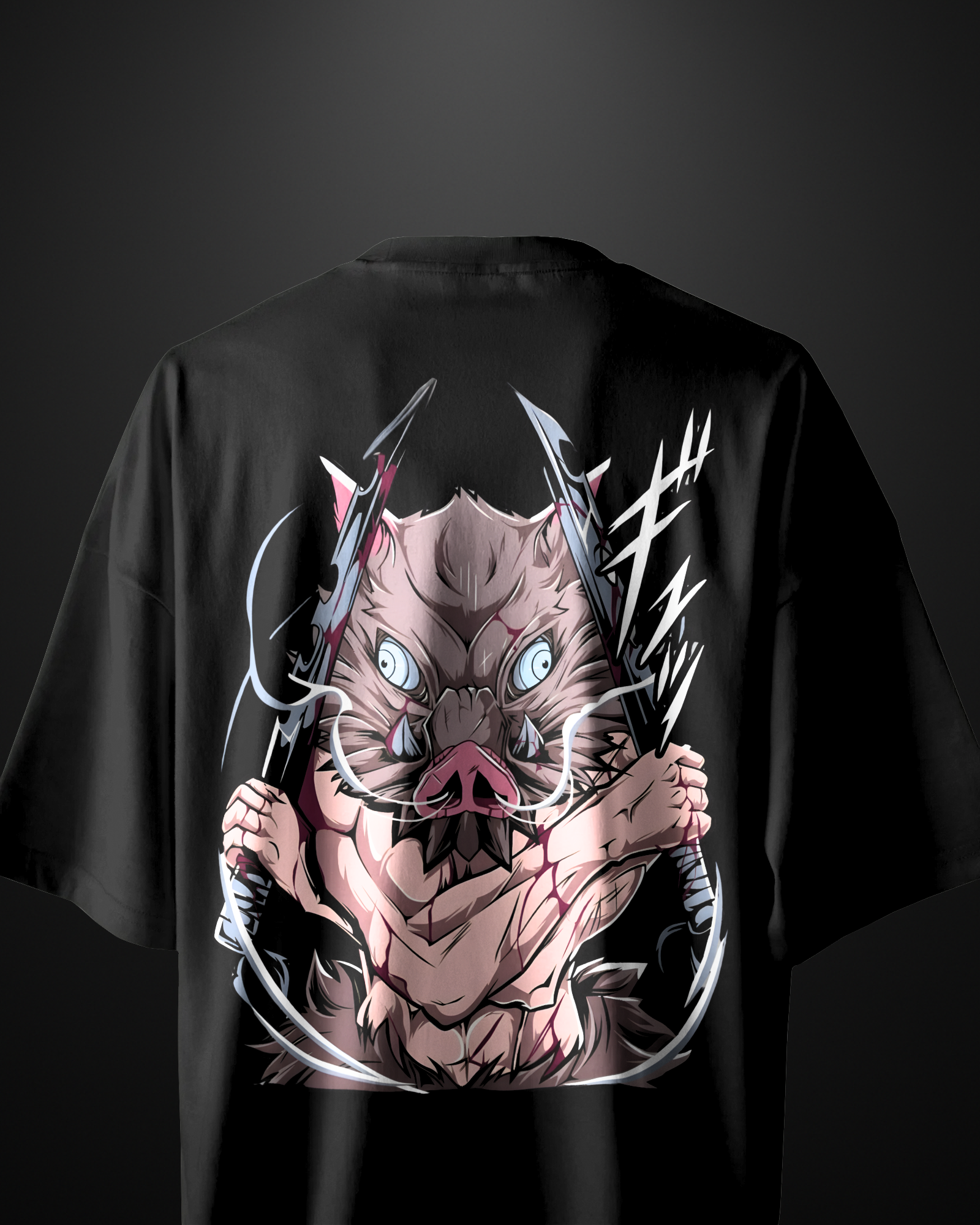 Demon Slayer Inosuke Oversized T-Shirt Drop 3 - APXKrew