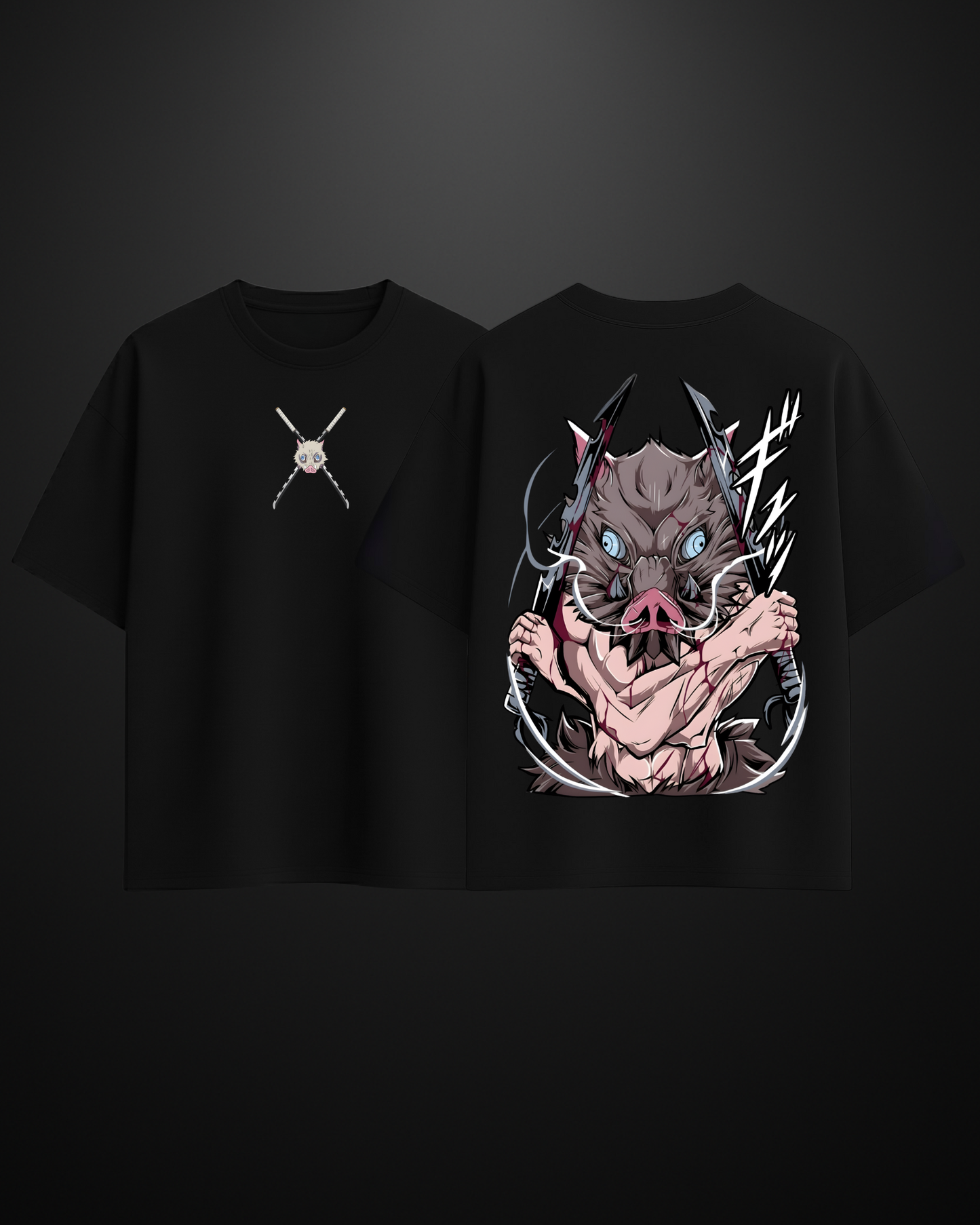 Demon Slayer Inosuke Oversized T-Shirt Drop 3 - APXKrew