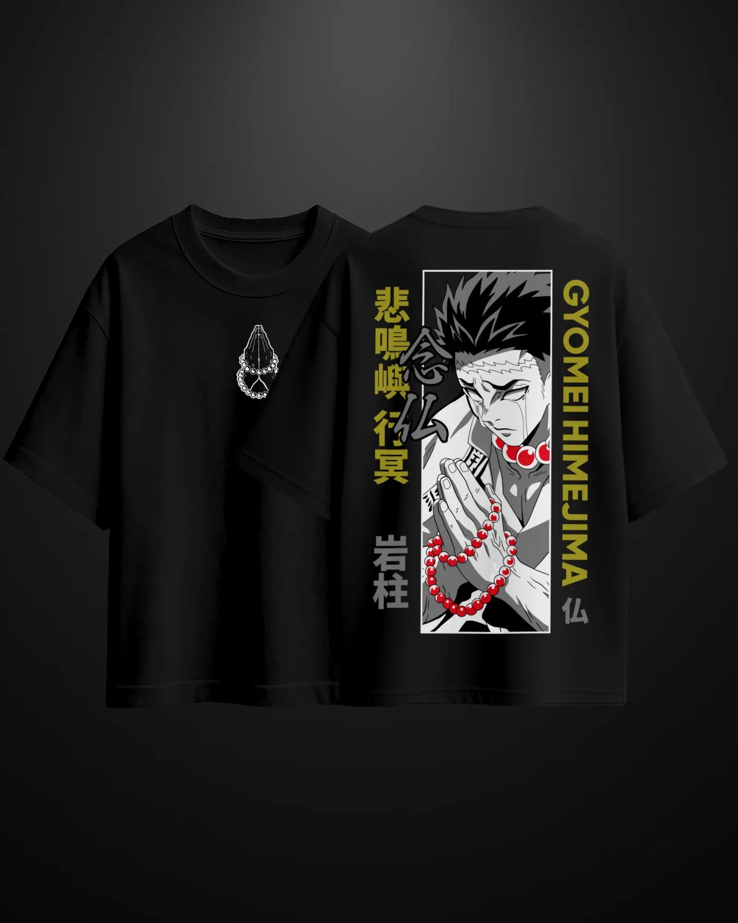 Demon Slayer Stone Hashira Oversized T-Shirt Drop 1 - APXKrew