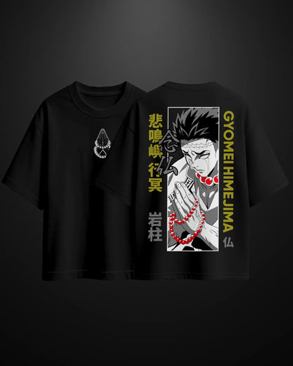 Demon Slayer Stone Hashira Oversized T-Shirt Drop 1 - APXKrew