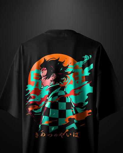 Demon Slayer Tanjiro Oversized T-Shirt Drop 1 - APXKrew