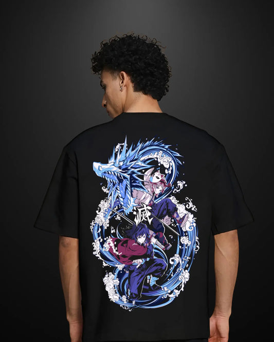 Demon Slayer Water Hashira Oversized T-Shirt Drop 1 - APXKrew