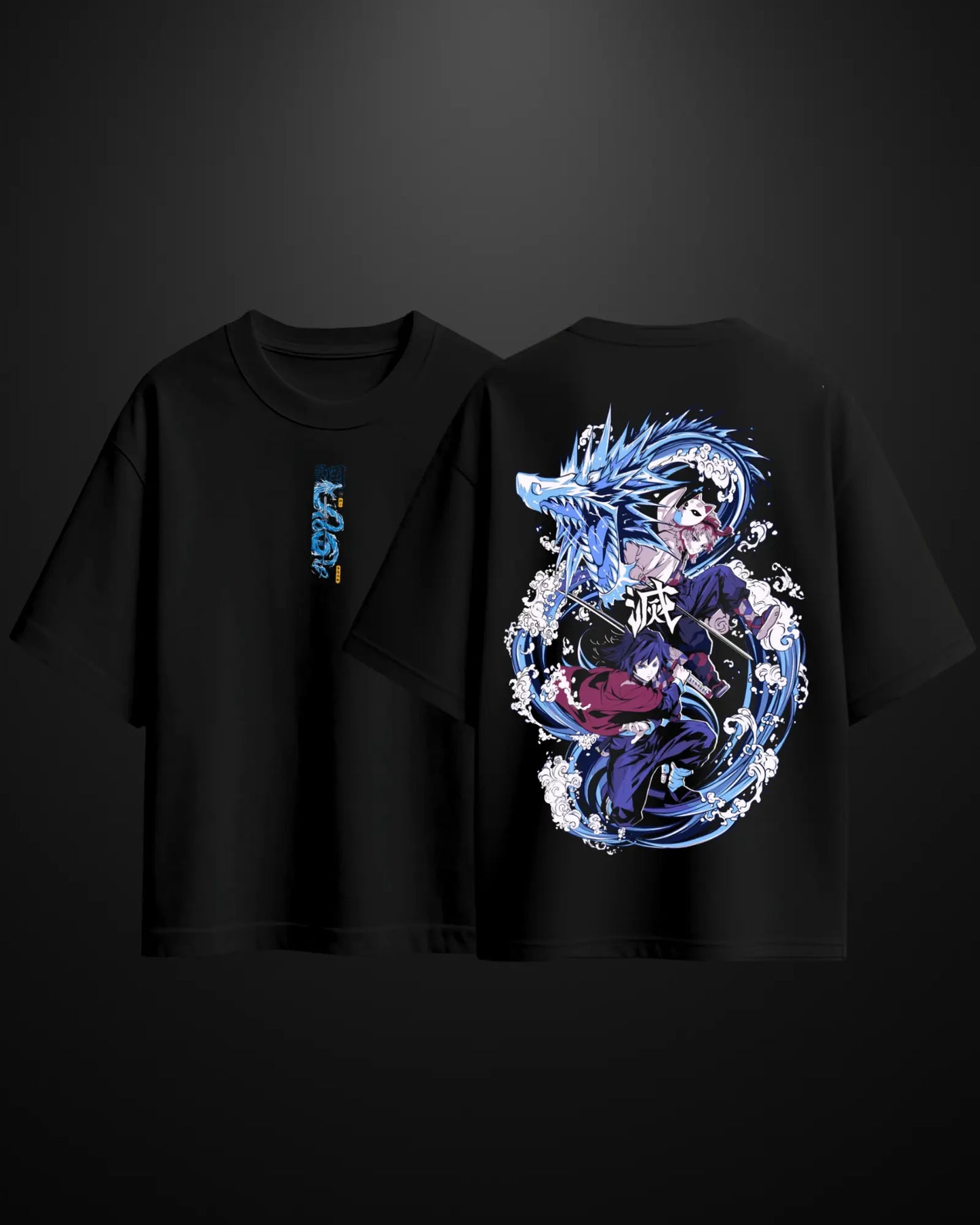 Demon Slayer Water Hashira Oversized T-Shirt Drop 1 - APXKrew