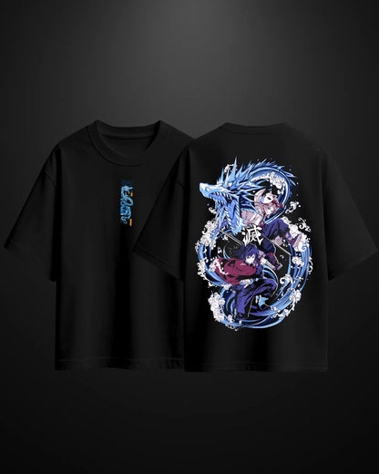 Demon Slayer Water Hashira Oversized T-Shirt Drop 1 - APXKrew