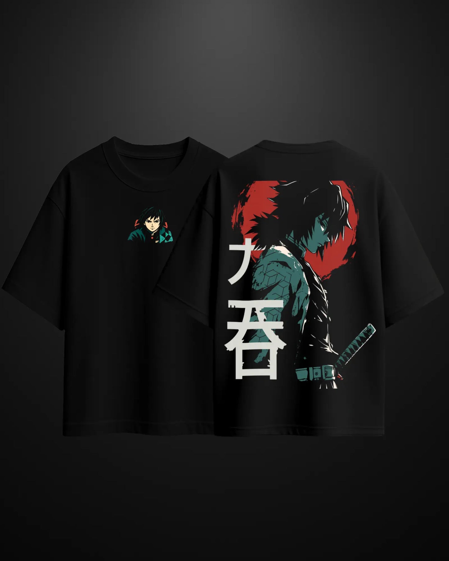 Demon Slayer Water Hashira Oversized T-Shirt Drop 2 - APXKrew