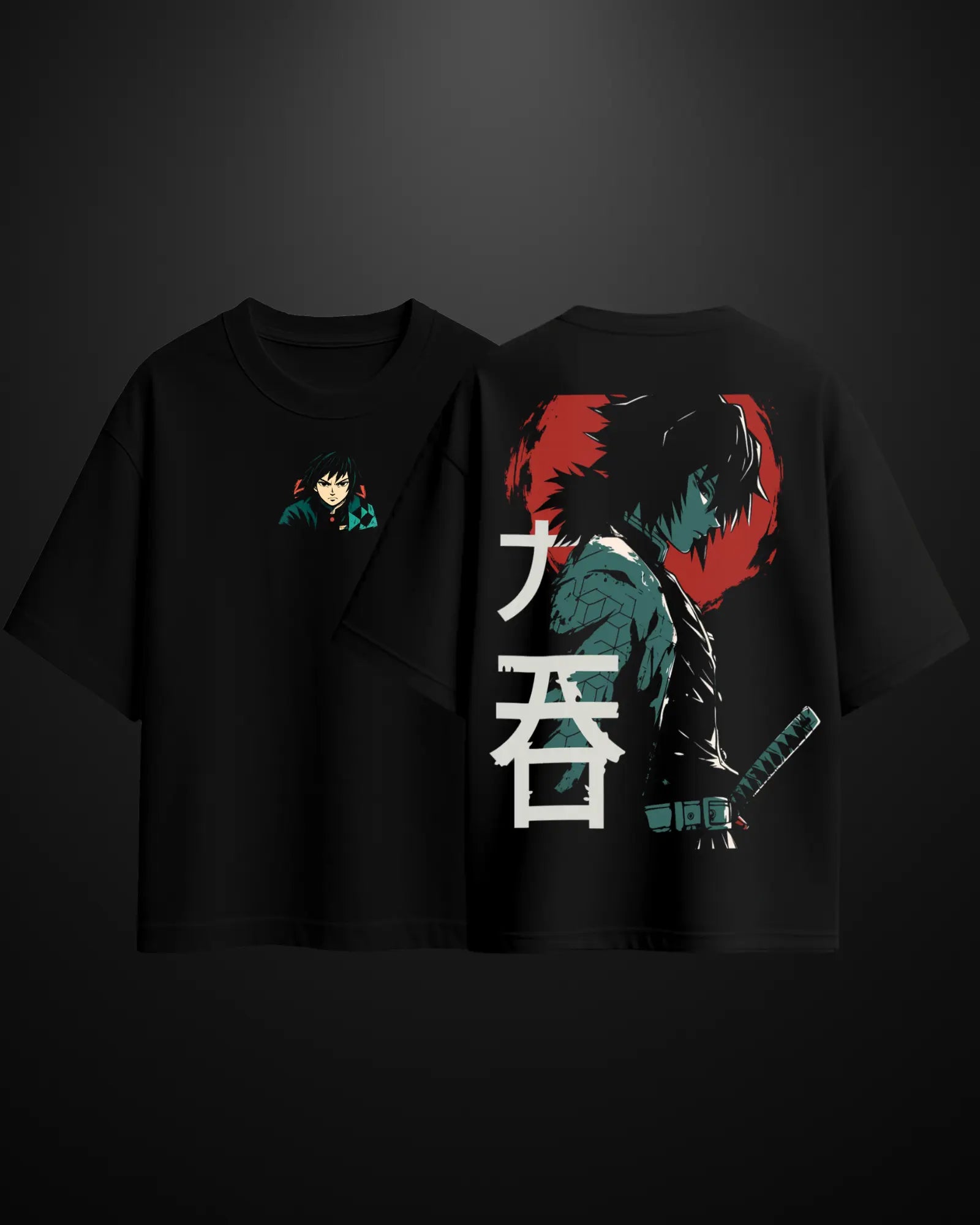 Demon Slayer Water Hashira Oversized T-Shirt Drop 2 - APXKrew