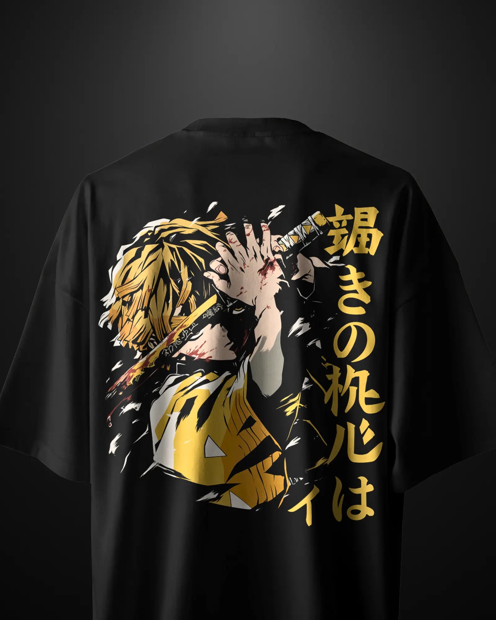 Demon Slayer Zenitsu Oversized T-Shirt Drop 1 - APXKrew