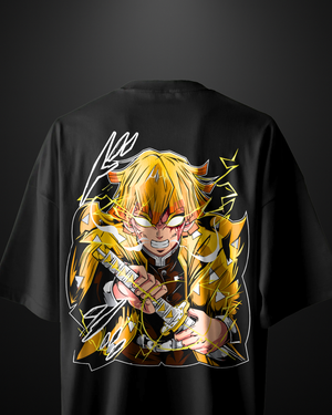 Demon Slayer Zenitsu Oversized T-Shirt Drop 2 - APXKrew
