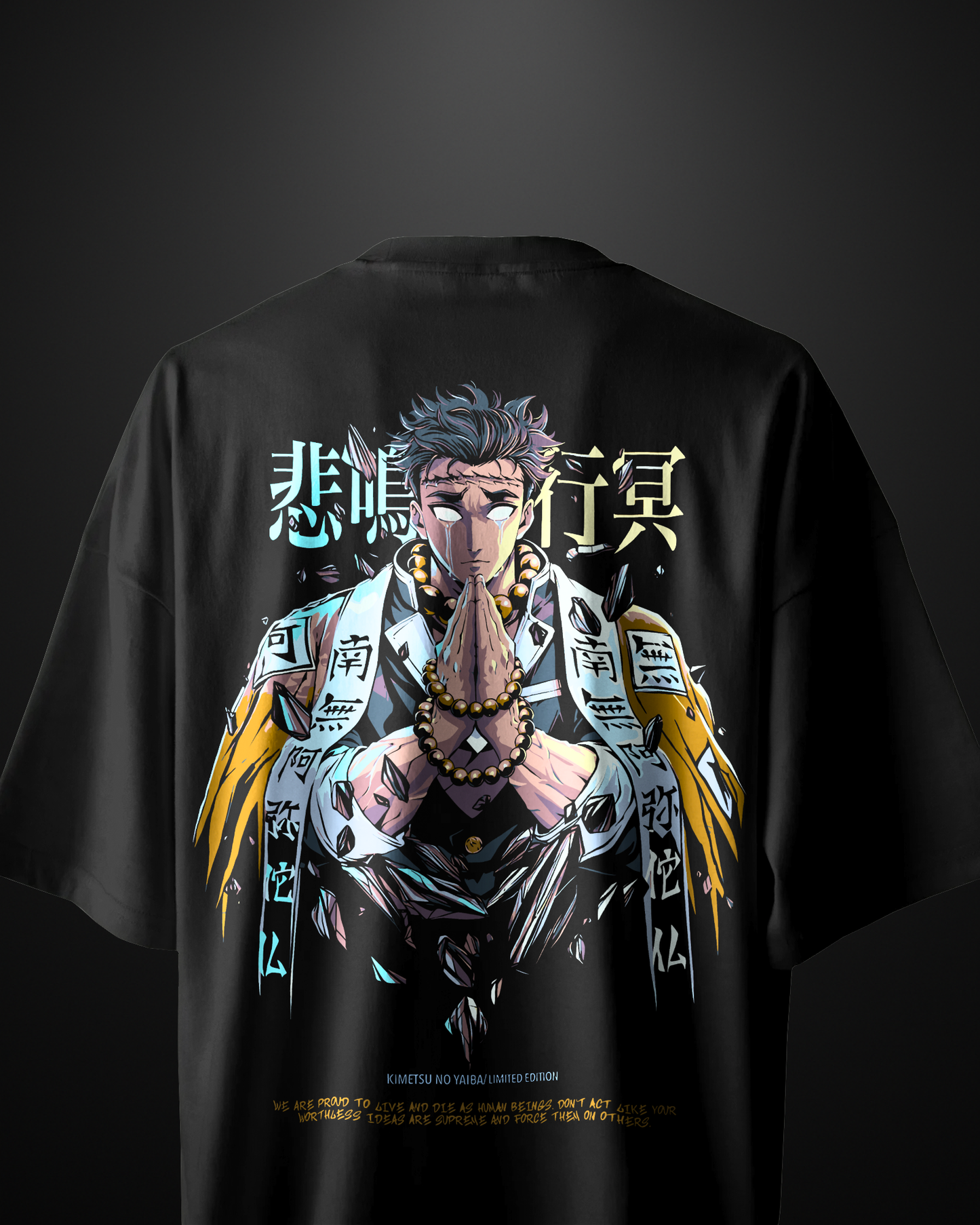Demon Slayer Stone Hashira Oversized T-Shirt Drop 3 - APXKrew