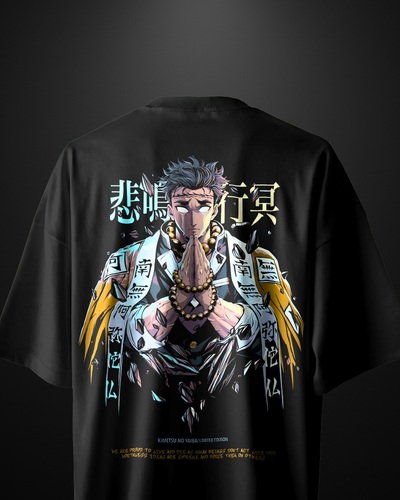 Demon Slayer Stone Hashira Oversized T-Shirt Drop 3