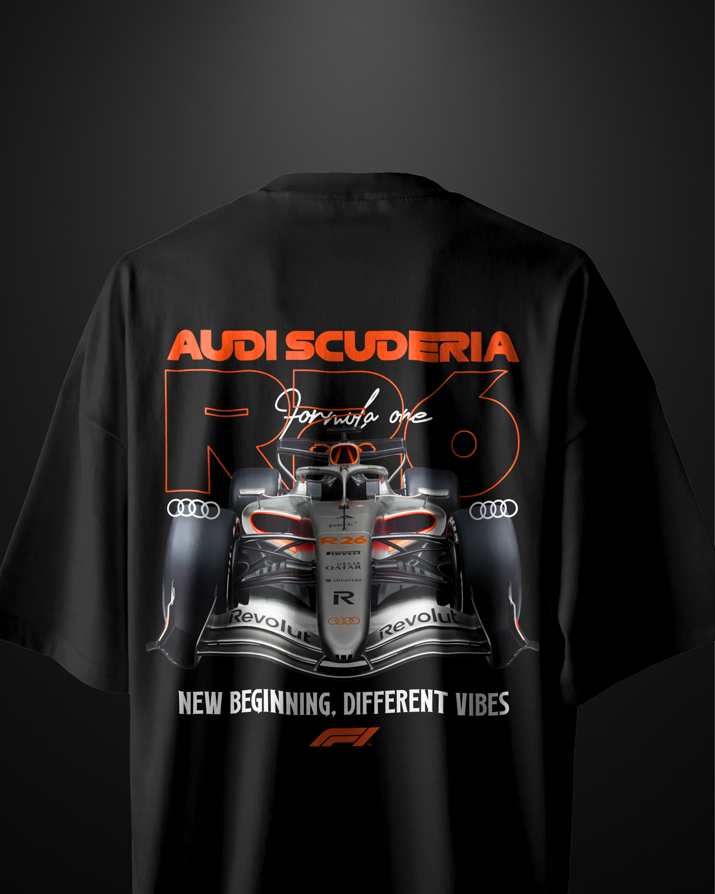 Formula 1 Audi R-26 Oversized T-Shirt Drop 1 - APXKrew
