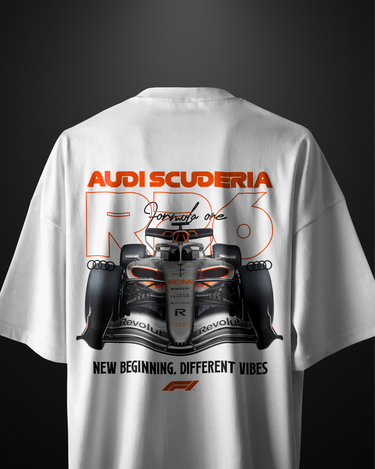 Formula 1 Audi R-26 Oversized T-Shirt Drop 1 - APXKrew
