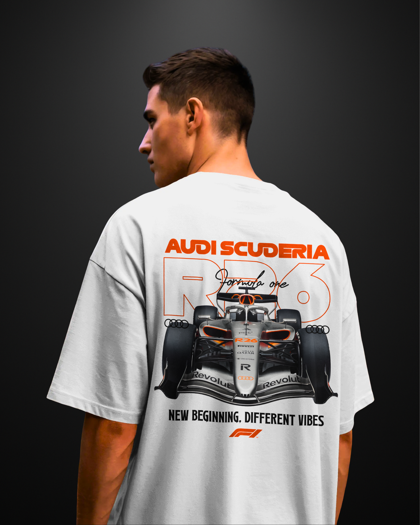 Formula 1 Audi R-26 Oversized T-Shirt Drop 1 - APXKrew