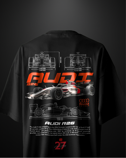 Formula 1 Audi R-26 Oversized T-Shirt Drop 2 - APXKrew